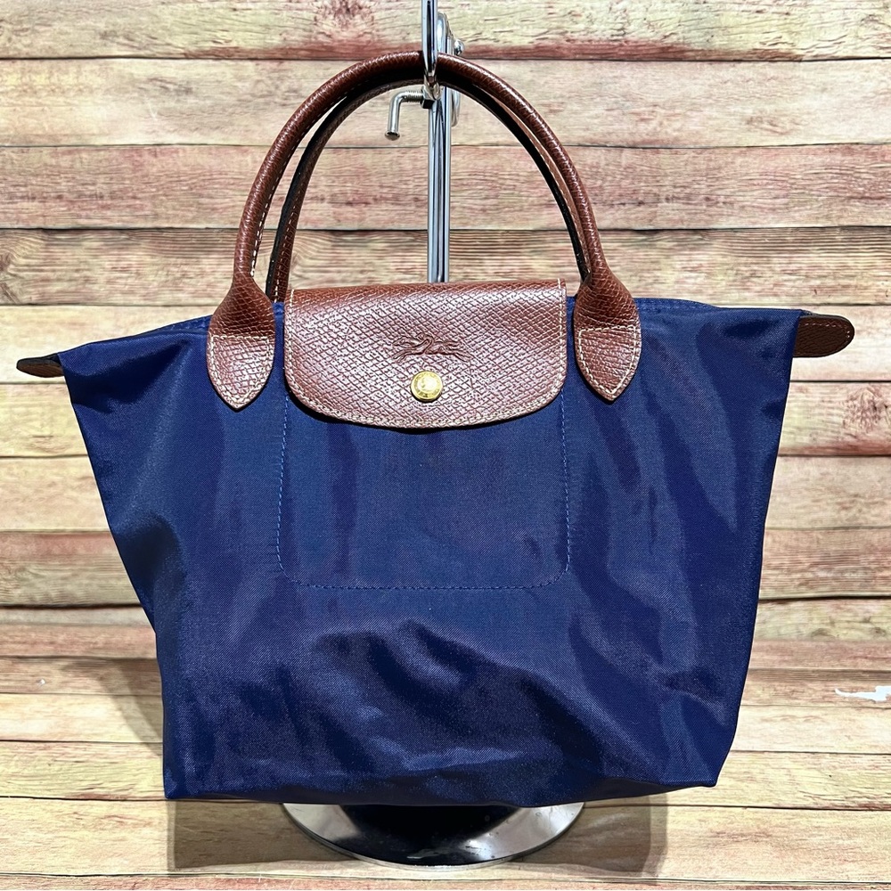 Longchamp Le Pliage Blue Small Handbag